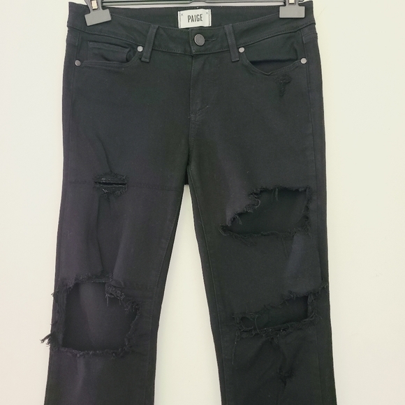 PAIGE verdugo ultra skinny black jeans - Picture 3 of 11